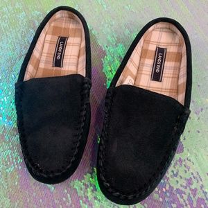 *CLEARANCE* NWOT Lands' End Slippers 8 Navy Plaid